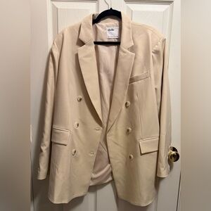 Elodie Beige Tailored Blazer